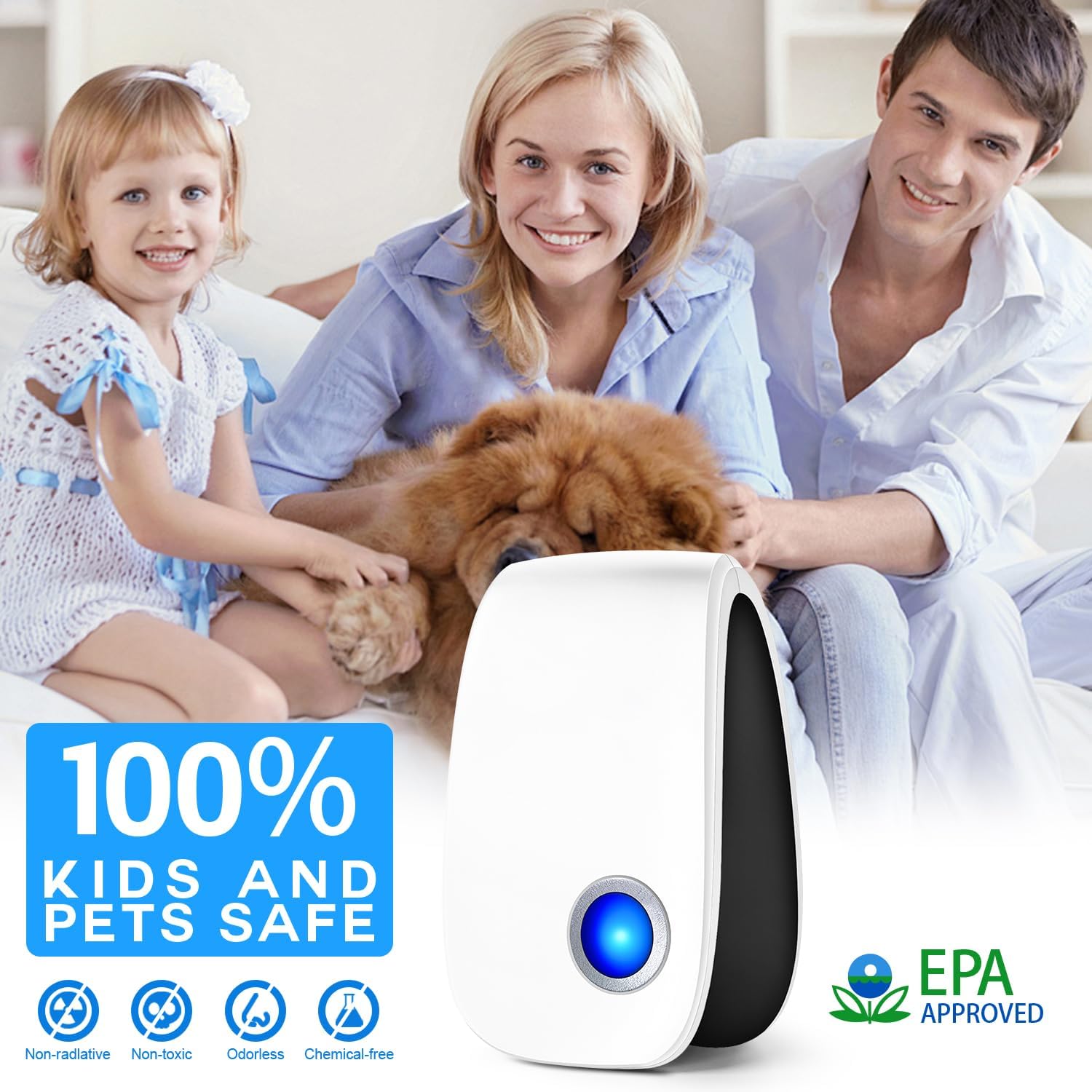 2025 Upgraded Ultrasonic Repeller 12 Packs, Indoor Ultrasonic Repellent for Roach, Rodent, Mouse, Bugs, Ant, Mosquito, Mice, Spider, Electronic Plug in Pest Control