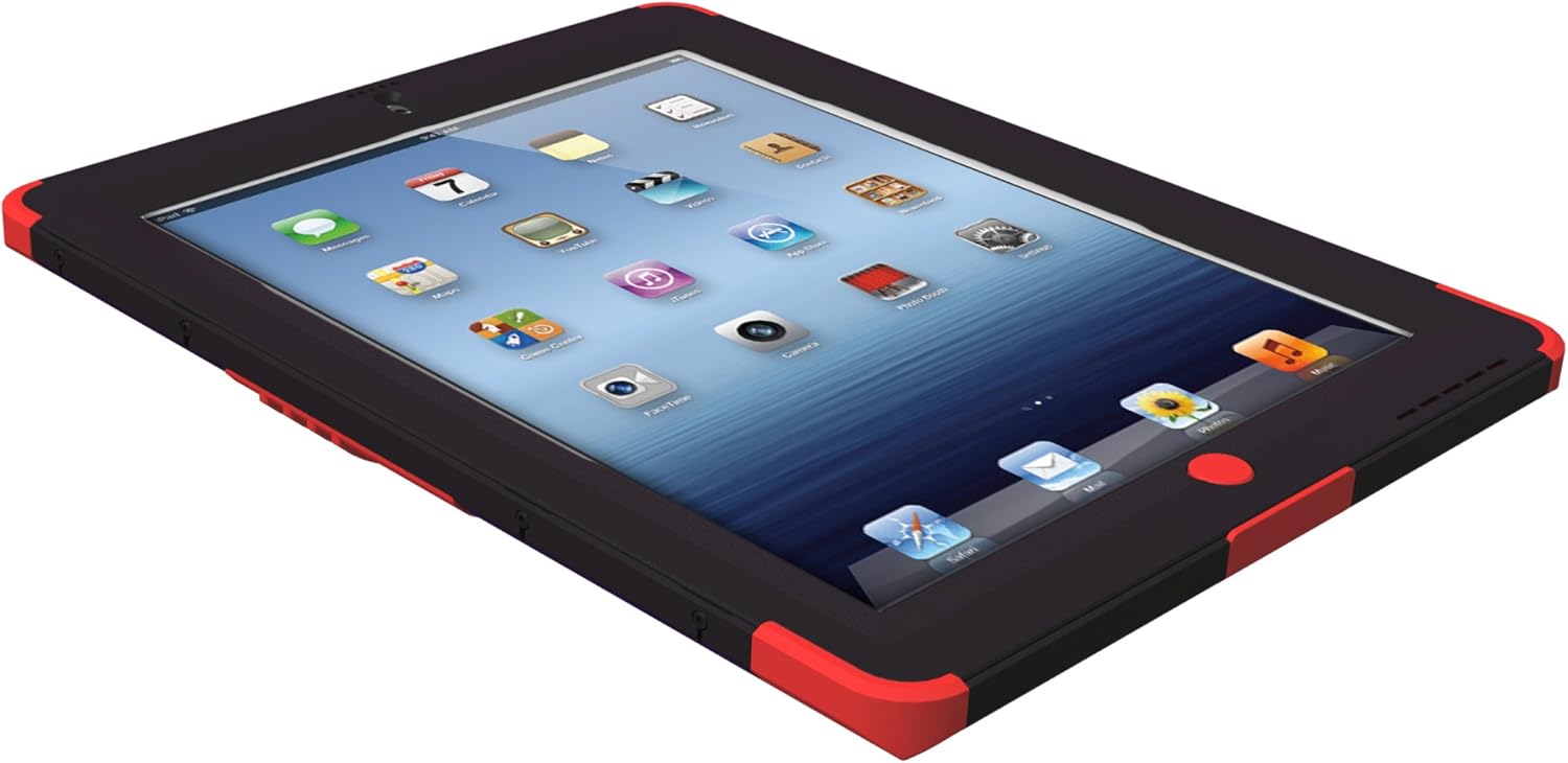 Trident Case AMS-NEW-iPad-RD Kraken AMS Case for New iPad - 1 Pack - Retail Packaging - Red