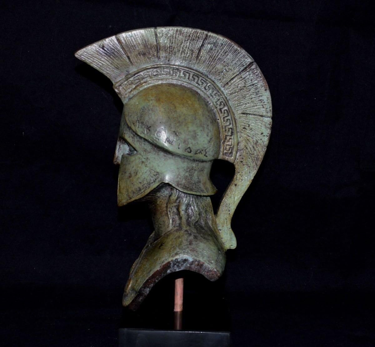 Leonidas King of Spartans Bronze Bust - Battle of Thermopylae - Lost Wax Cast