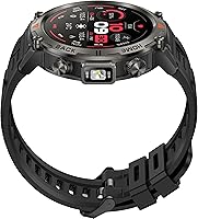 Vista 15 de Reloj inteligente militar para hombre, reloj GPS con linterna, brújula 3ATM, impermeable, resistente, táctico, inteligente, Bluetooth, 1.45
