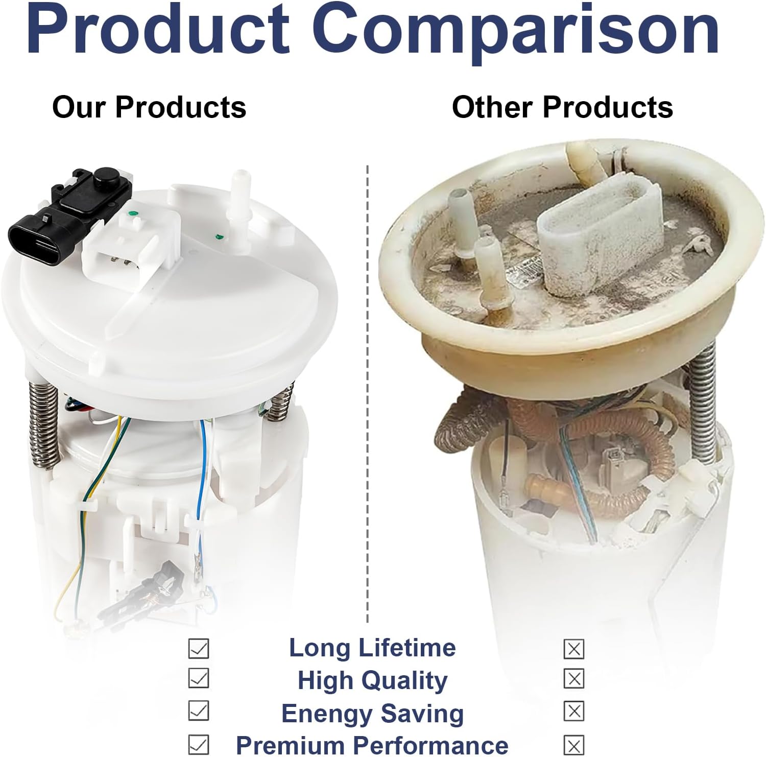 Electric Fuel Pump Module Assembly Compatible with 2009-2011 Chevy Aveo Aveo5 Pontiac G3 Wave L4 1.6L Gas Replace E4003M P77045M VANBOL0125 with Sending Unit Pressure Sensor