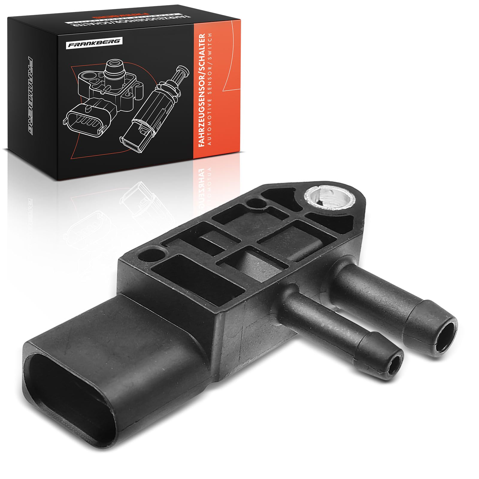 Frankberg Sensore pressione differenziale Pressione gas di scarico Compatibile con A4 Avant 8K5 T.o.u.a.r.e.g 7P5 7P6 Q5 8RB A6 Avant 4F5 A6 Avant 4G5 4GD Replace# 281006005