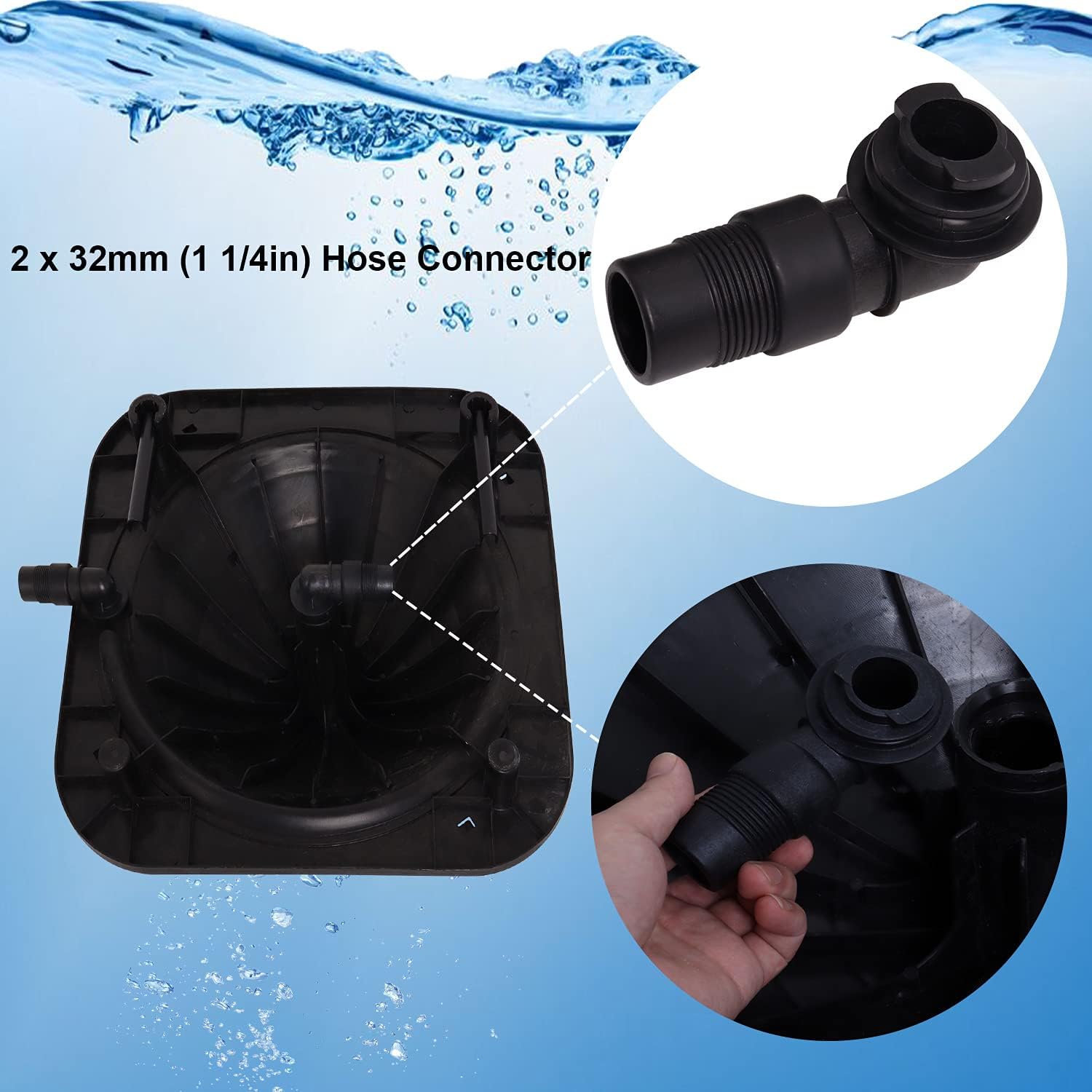 Pool Solar Water Heater for Above-Ground Inground Swimming Pools Single Unit Solar with 2 Sections of Hose and Stainless Steel Hose Clamps Sunheater Solar Pool Heater : Patio, Lawn & Garden