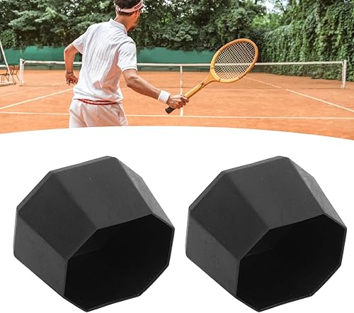 Miniatura 6 de Tapa de extremo de mango de raqueta de tenis, peso ligero, 2 piezas, accesorios de raqueta, raqueta de tenis, cubierta de silicona para gimnasio