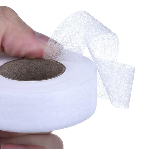 Vista 37 de Outus Cinta adhesiva para planchar en el dobladillo, cinta adhesiva para dobladillo de tela Wonder Web para pantalones cada 27 yardas, 2