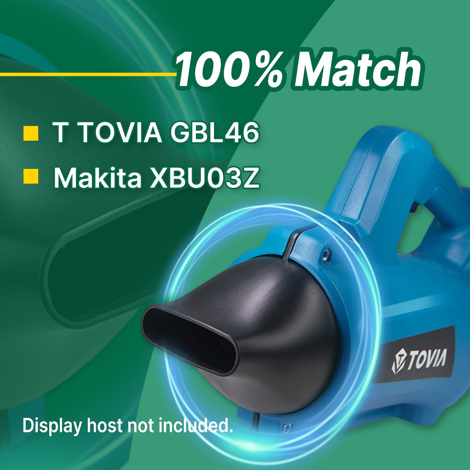 T TOVIA Flat Car Drying Nozzle for Makita Leaf Blower 18V - Compatible with XBU03Z, XBU03, DUB184Z Models - Makita Tools Attachments, Accessories and Nozzle Upgrade