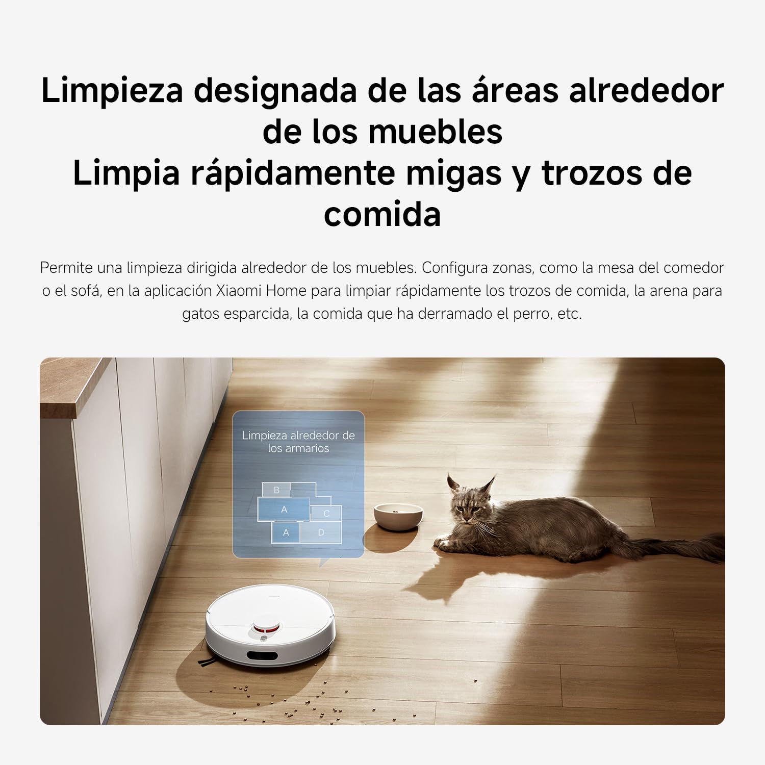 XIAOMI Robot Aspirador H40, 10000Pa Succión Robot Aspirador y Fregasuelos,Navegación Láser LDS Aspirador Robot,180 Min de Autonomía, Control por Voz/App, para Pelo de Mascotas y Suelos Duros
