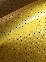 Vista 3 de LUVFABRICS Agujeros totalmente perforados de grado marino tapicería hospitalidad automotriz imitación cuero vinilo tela (rojo oscuro)