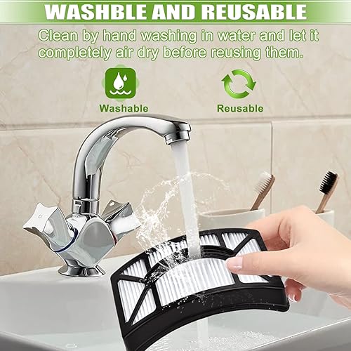 Miniatura 5 de Filtro de repuesto para aspiradora Bissell CleanView 2492 2488 2486 2494 2487 2492 2491 2484 PowerClean Rewind para mascotas, 4 espuma + fieltro + 2