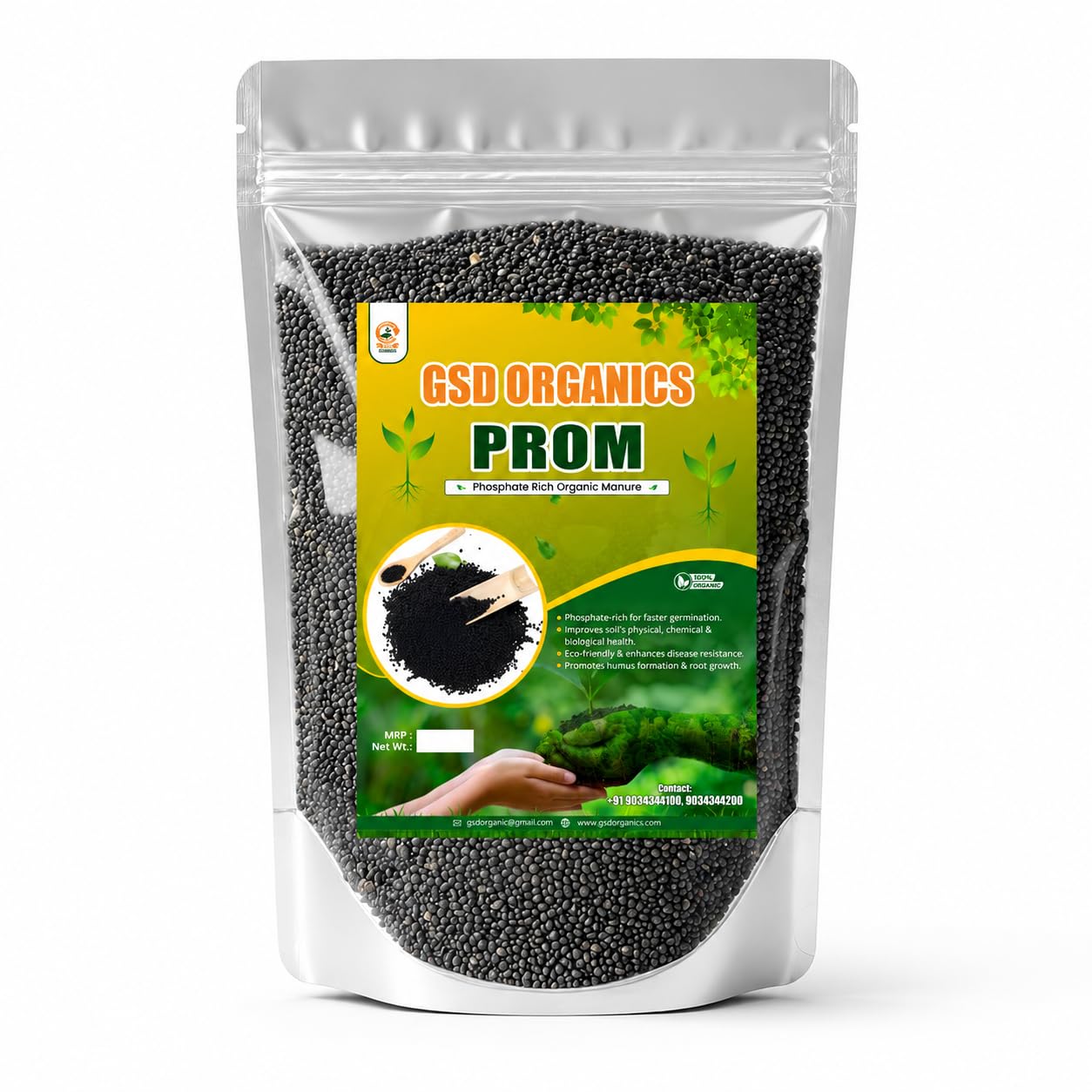 PROM Phosphate Rich Organic Manure | Organic Phosphorus Fertilizer for Strong Root Growth, Better Flowering & Fruiting, Improved Soil Health | For Vegetables, Fruits, Flowers & Plants 1Kg-image-15