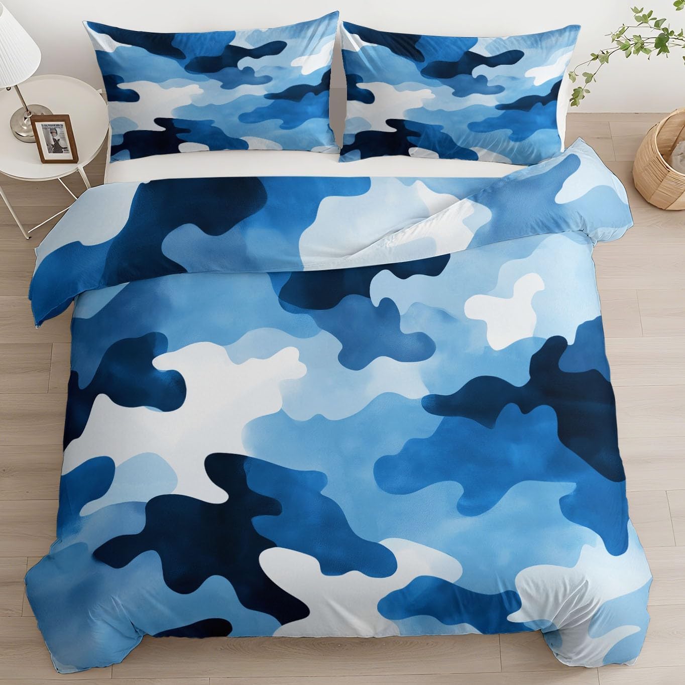Housse de couette camouflage 240x220 pour créer une chambre adulte moderne