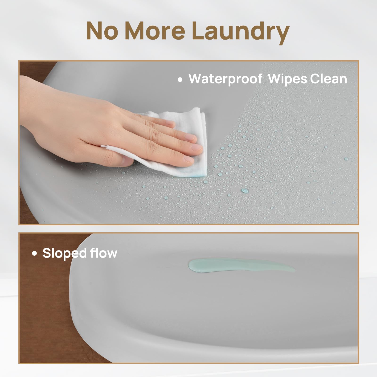 Papablic Fasciatoio, impermeabile e antiscivolo, include copertura lavabile, cinghia di sicurezza per comò standard, fasciatoio, letto, divano