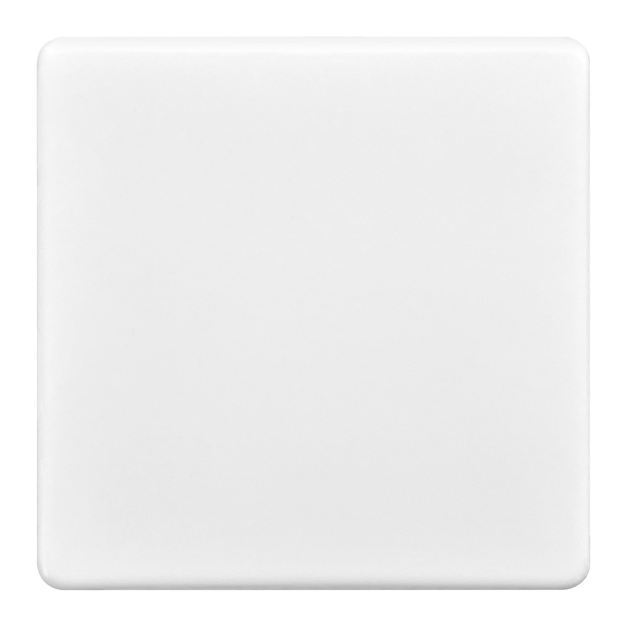 Evoges Matt White Terra Blanking Plate – 1G / 2G – Decorative Wall Plates, Unused Back Box Cover, Uk Wiring Accessories (1 Gang)