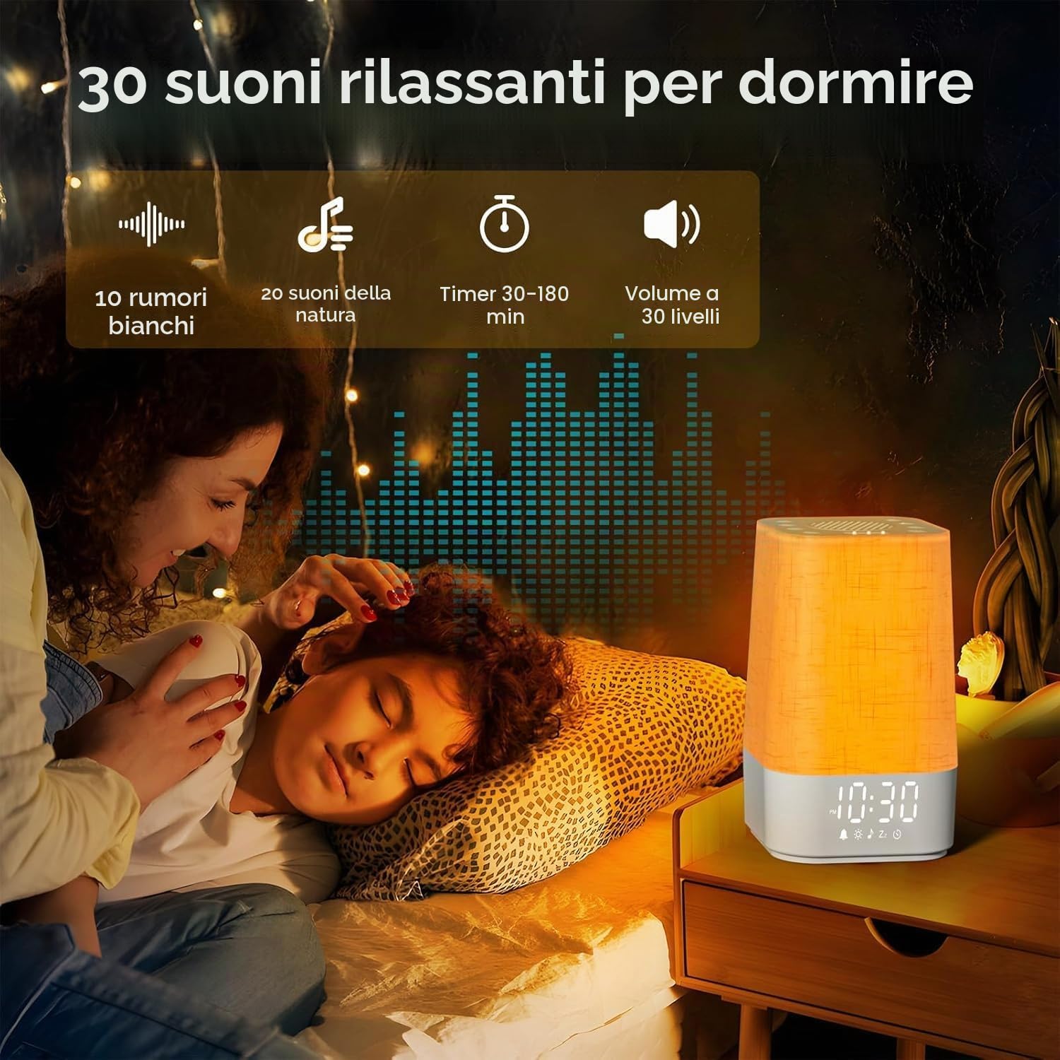 APUZOM Sveglia con 30 suoni naturali — immagine 4 di 10
