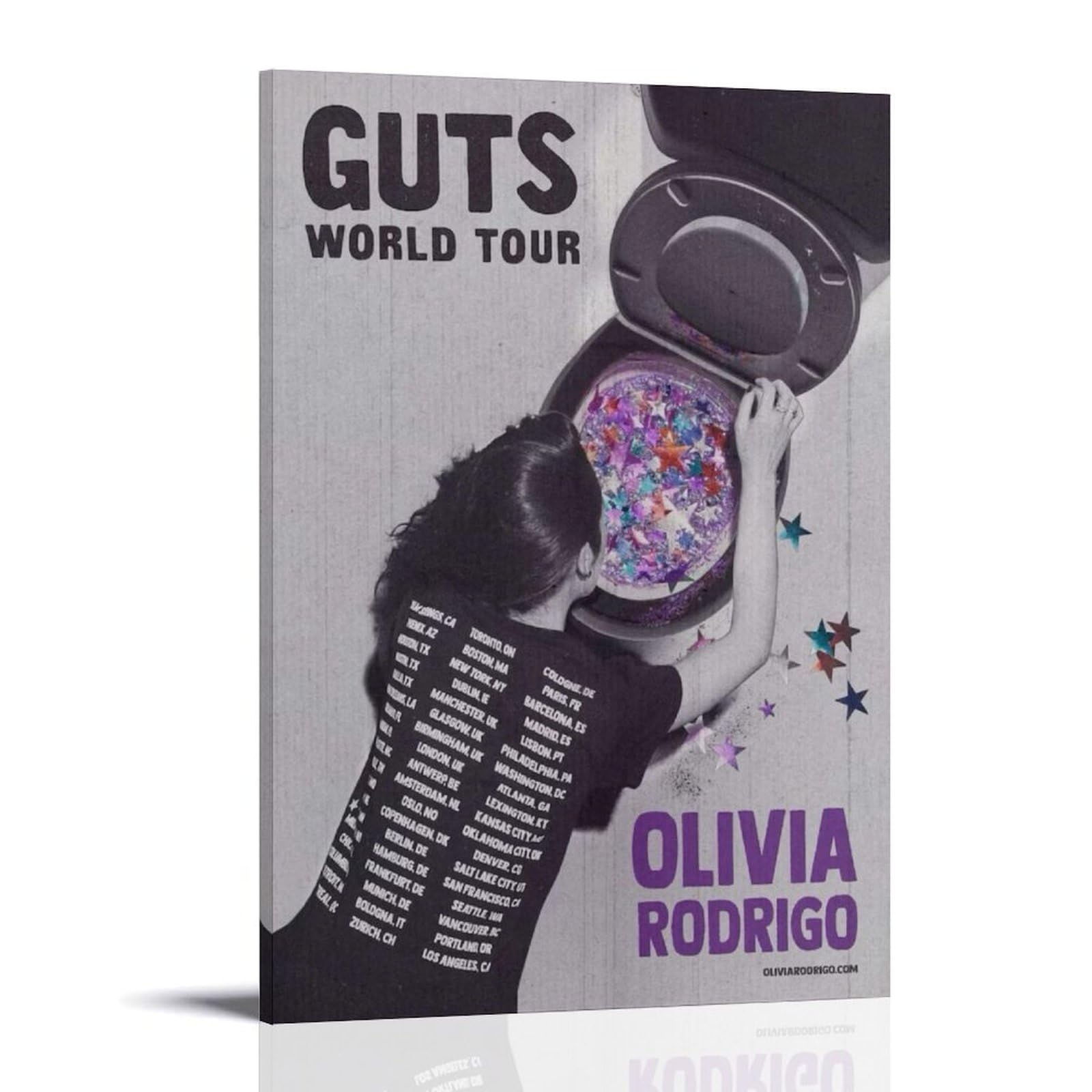 Olivia Rodrigo Poster sur toile et art mural (30 x 45 cm