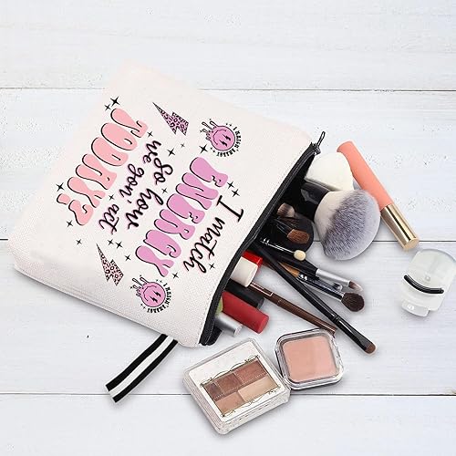 Miniatura 2 de Bolsa de maquillaje inspirada para mujer, bonita bolsa de cosméticos para amigos y familia, bolsa de aseo de viaje, bolsa de cosméticos portátil,