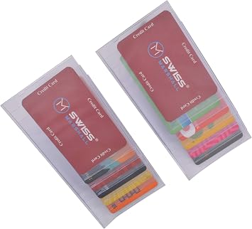 Plastic Checkbook Insert 6 Page Set of 2 Picture Holder Side Load Made in USA by Swiss Marshall