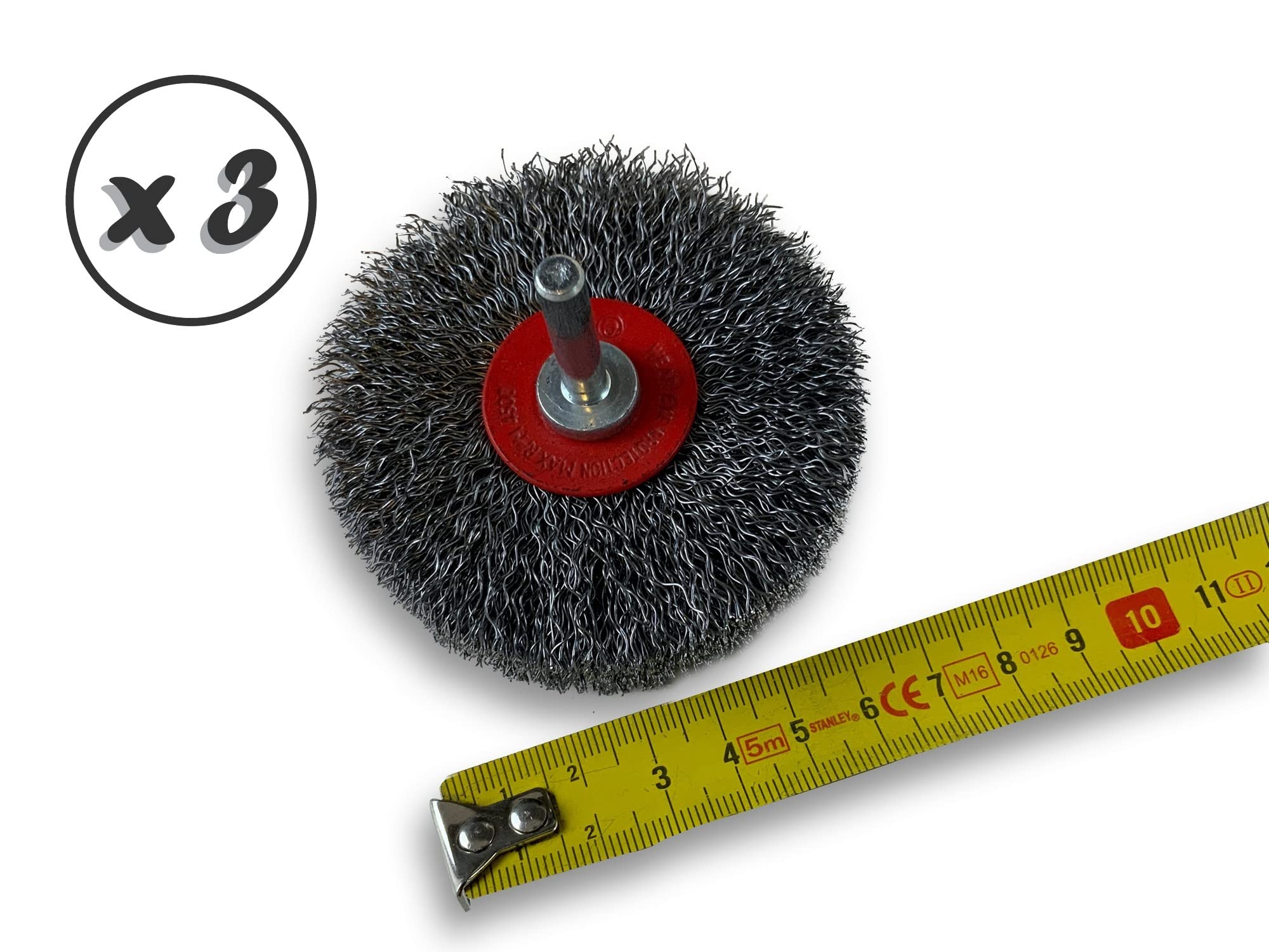 Kibros Lot 3 brosses circulaires tige Ø 75 mm acier dur 18 mm