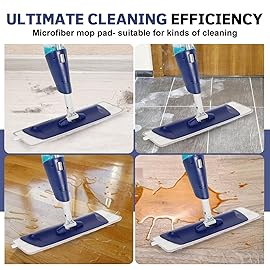 AmaVins 3 Pack Microfiber Cleaning Pads for Bona Mop, Reusable Microfiber Mop Pads for 18 Inch Mop, Hardwood Floor Replacement Cleaning Mop Pads, Machine Washes