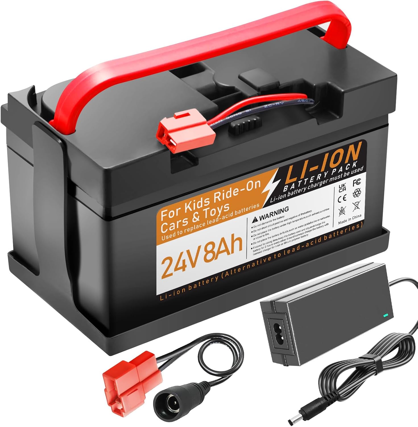 24V 8Ah Li-ion Rechargeable Power Wheels Battery Huffy Torex UTV 24v ride on toys,Replacement Battery Child Kids Ride On Car Compatible