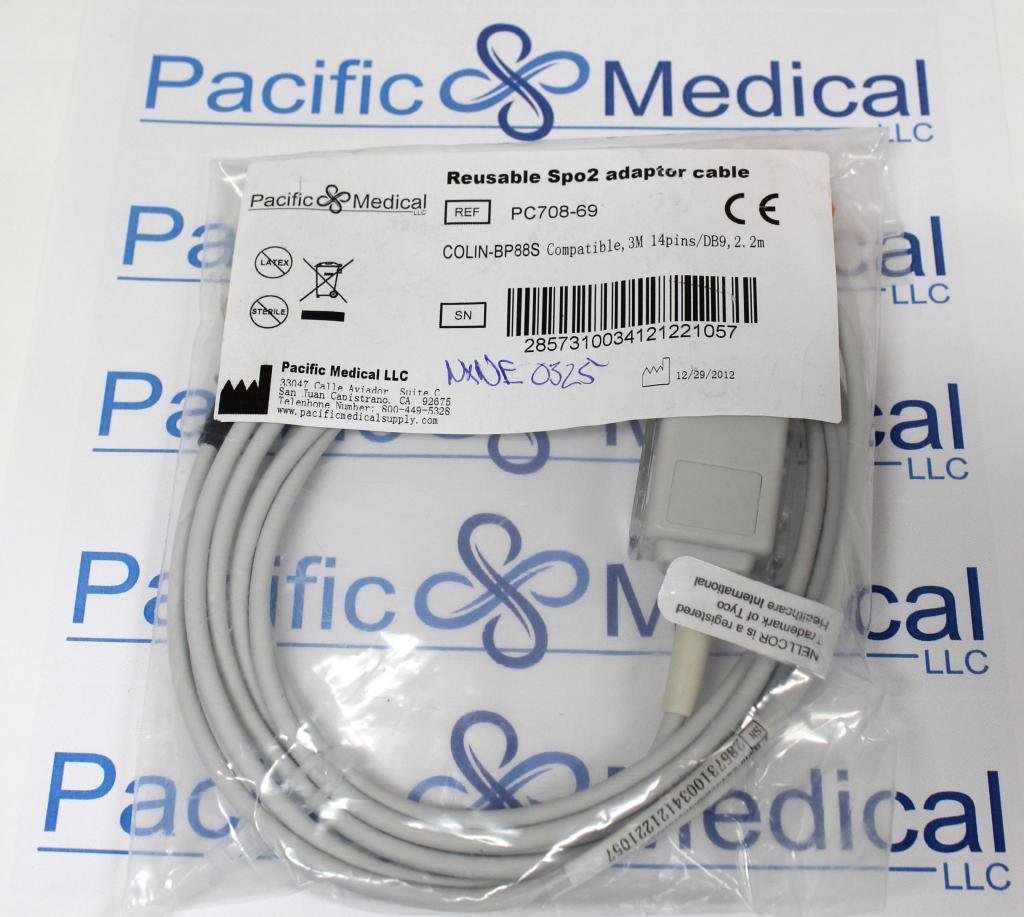 Nellcor 3M to DB9 (SCP-10) SpO2 Extension Cable - NXNE0325