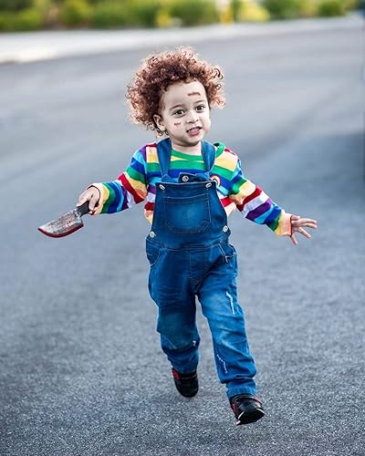 Miniatura 6 de 9 piezas de tatuaje temporal impermeable de terror, para Halloween, mascarada, broma, maquillaje