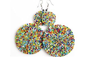 Colorful Beaded Heishi Earrings: Bohemian Style for Every Occasion