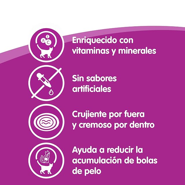 Foto 6 de 6 de whiskas Snacks Anti-Hairball para Gatos, 50g (Pack de 6)