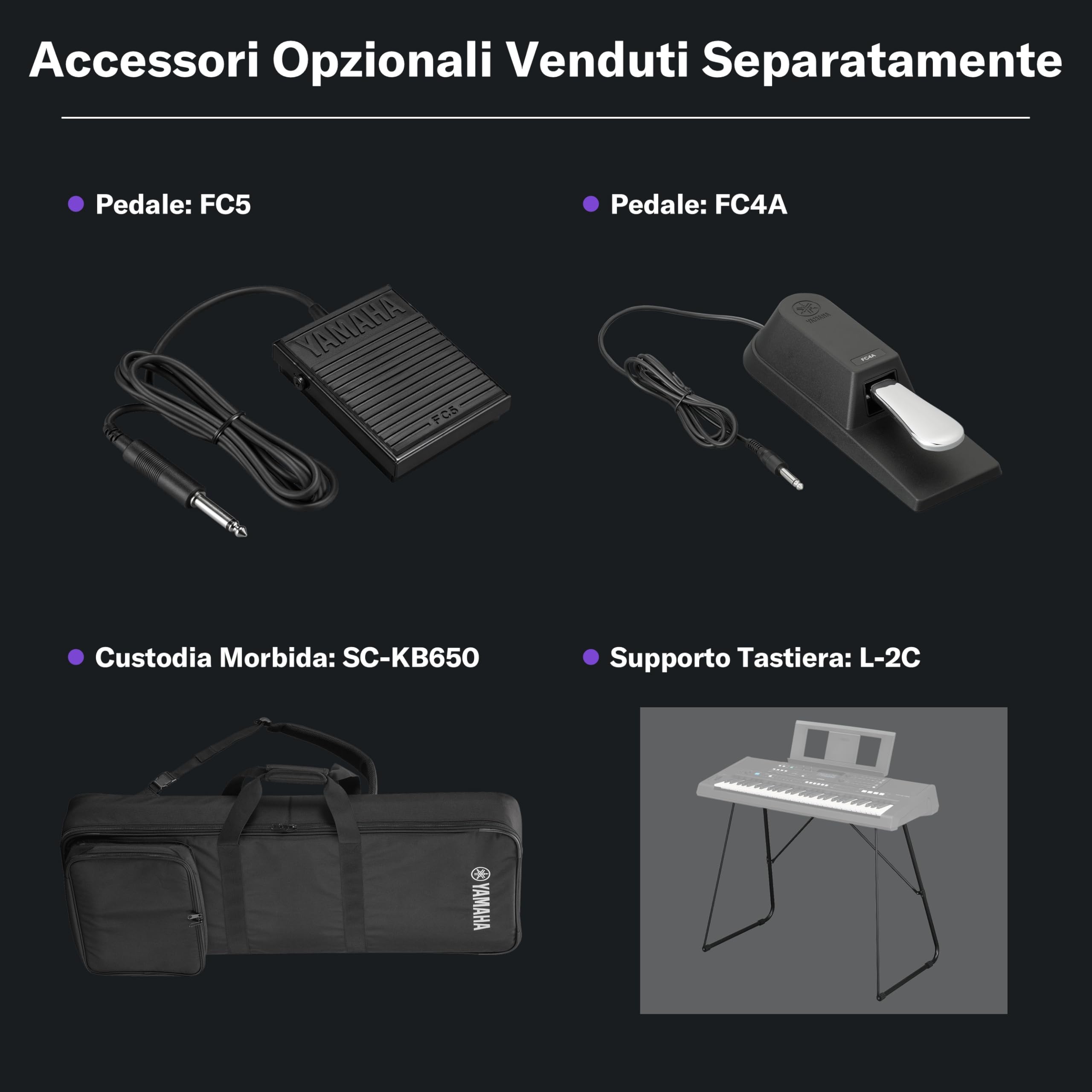 YAMAHA PSR-E483 Tastiera – Tastiera Portatile Moderna con 61 Tasti Sensibili al Tocco, 860 Voci con 15 Super Articulation Lite, 345 Stili, Speaker Potenti e USB-C – Nero