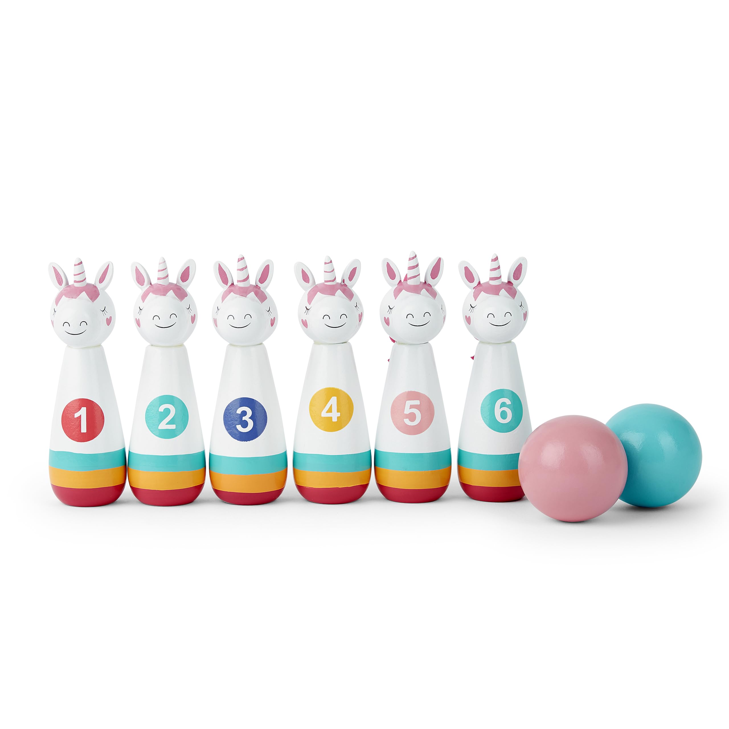Mousehouse Gifts - Kinder Kegel-Set - Einhorn-Design - Holz