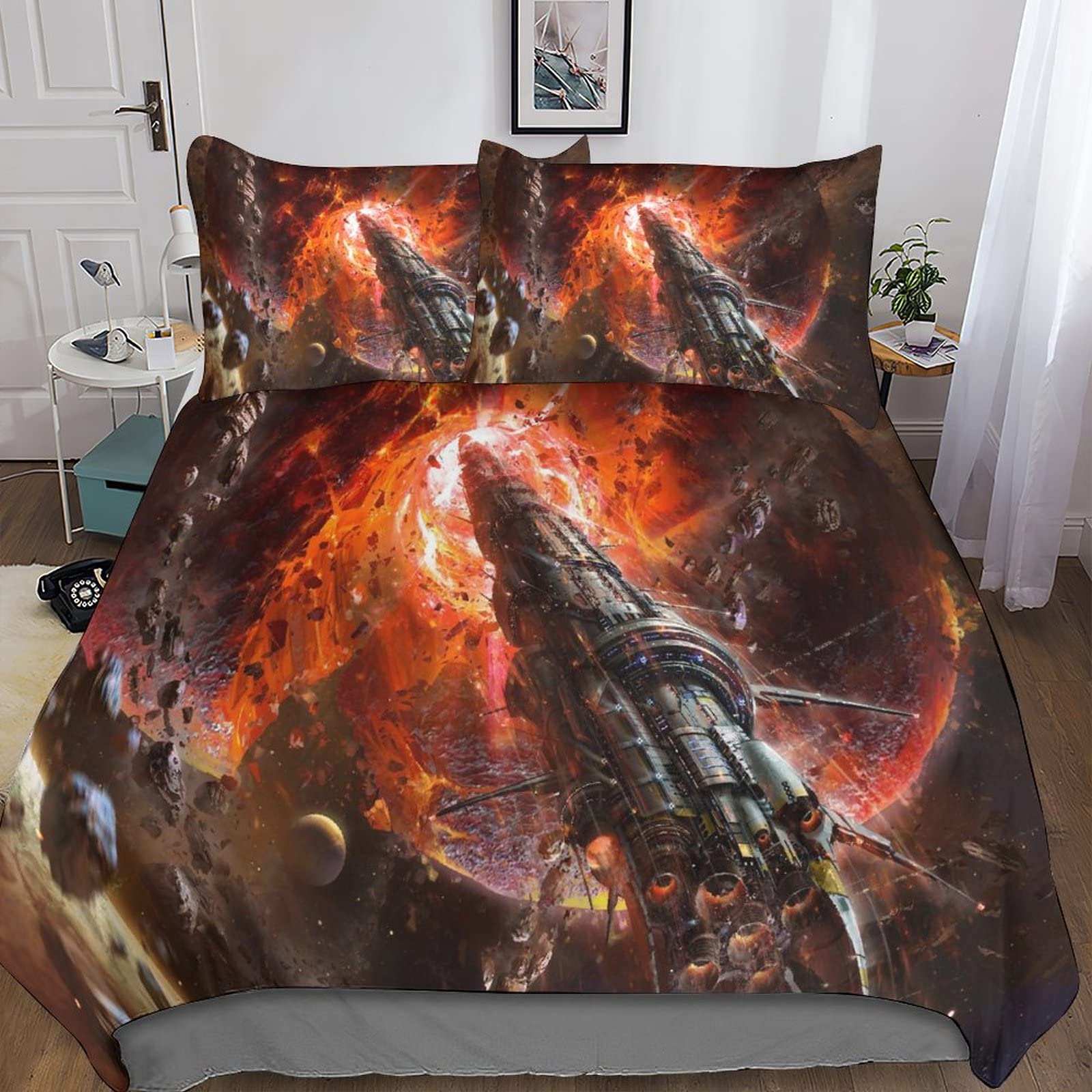 Housse de couette space ship pour transformer la chambre des enfants et ados