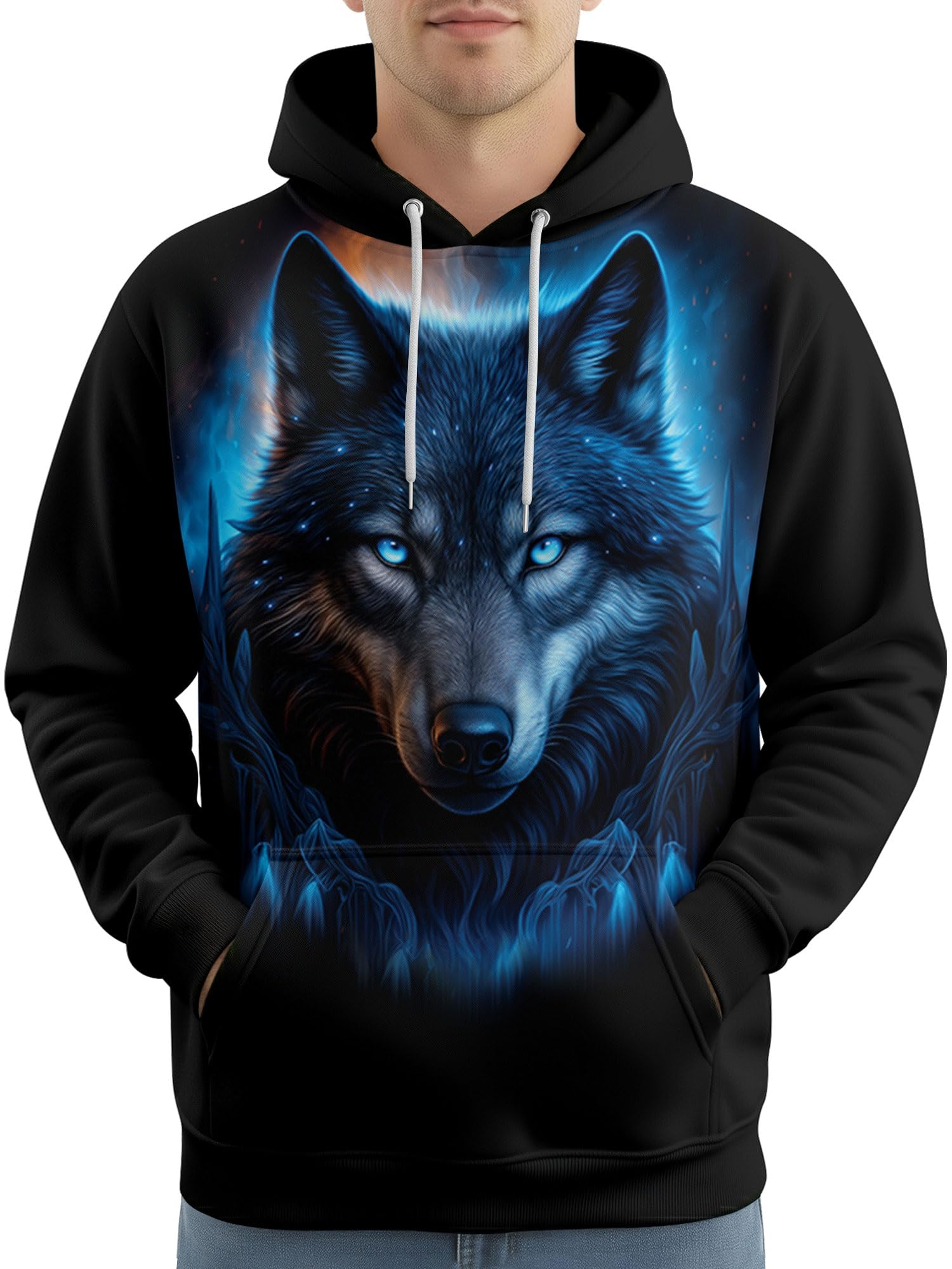 PAGYMO Graphic Hoodies for Men Funny Novelty Pullover Hooded Sweatshirt