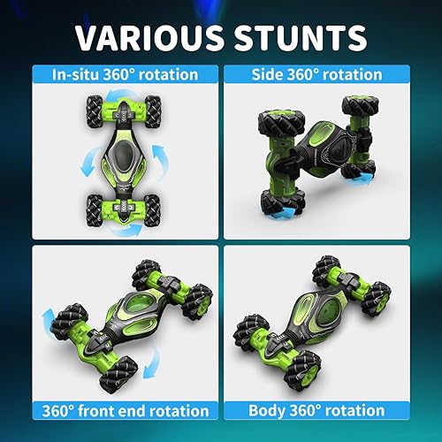 Miniatura 2 de 112 Auto de acrobacias a control remoto con detección de gestos de mano, auto grande a control remoto con reloj giratorio controlado a mano,