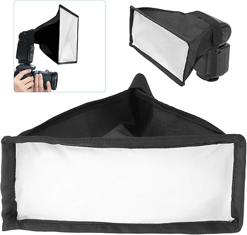 Miniatura 9 de Flash Light Softbox, 8x15cm Square Portable Foldable Camera Speedlite Softbox Accessory, Eliminate Flare and Shadows