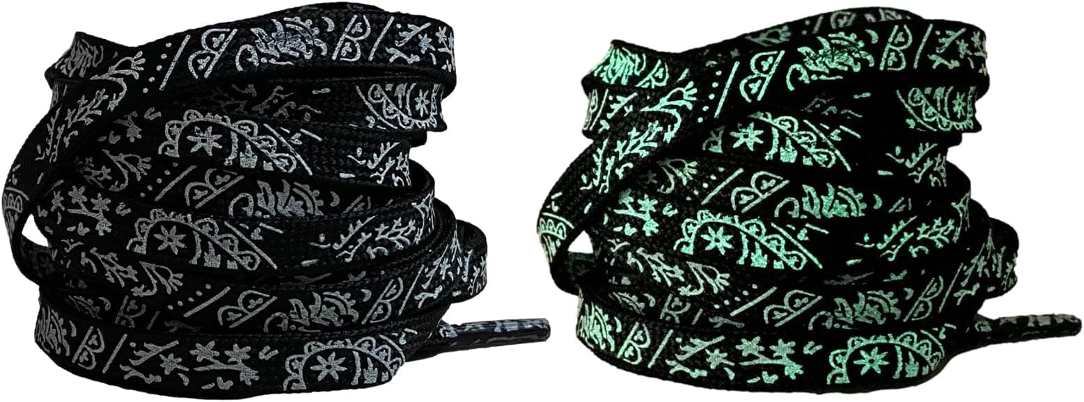 SHOPONIL 1Pair Super Quality Reflactive Flat Shoe Laces Elastic Shoe Laces 47" Wide Shoelaces for Athletic Running Sneakers Shoes Boot Strings Shoes Laces for Men Women Kids