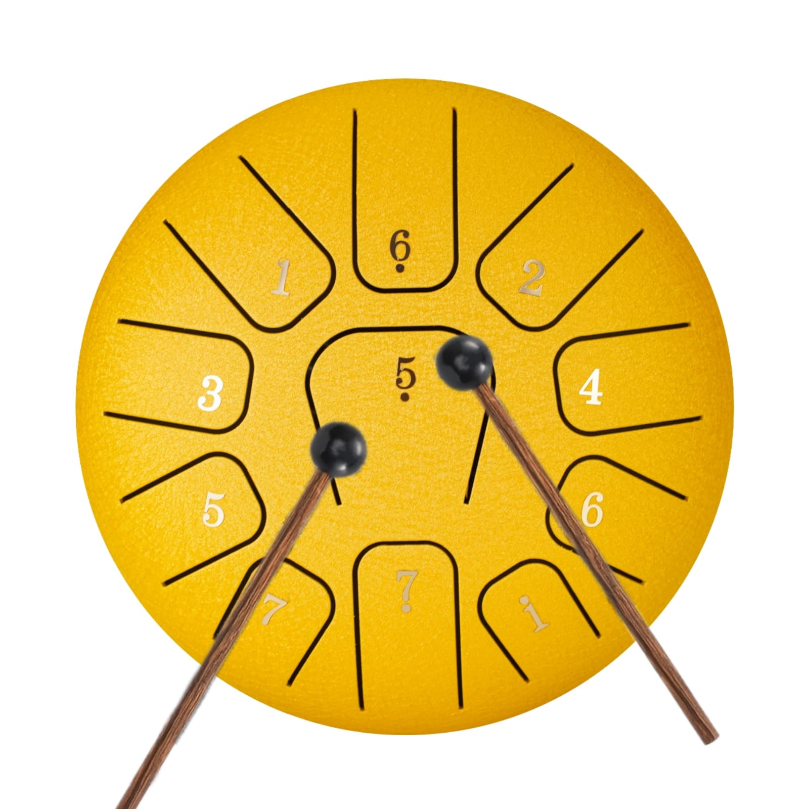 REGIS Rain Drum For Outside,Steel Tongue Drum 8 Notes 6 Inches Chakra Tank Drum Steel