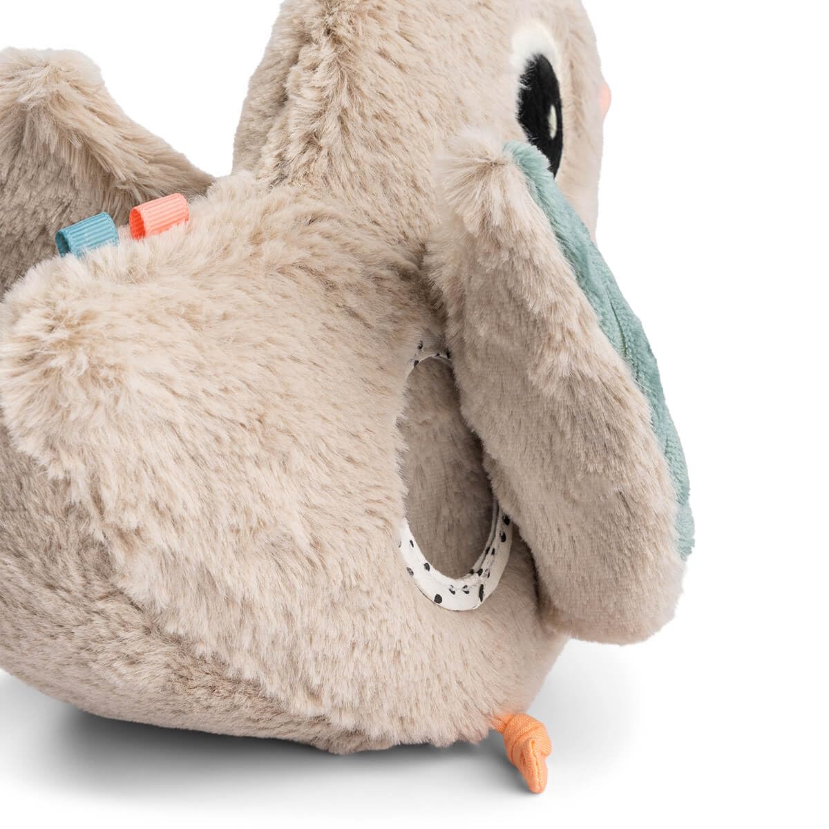 Done by Deer Juego de Ocultación y Descubrimiento – Clucky – Arena | Juego Sensorial y de Motricidad para Bebés a Partir de 6 Meses | Con Pollitos, Espejo y Mordedor | Fomenta la Motricidad Fina y la