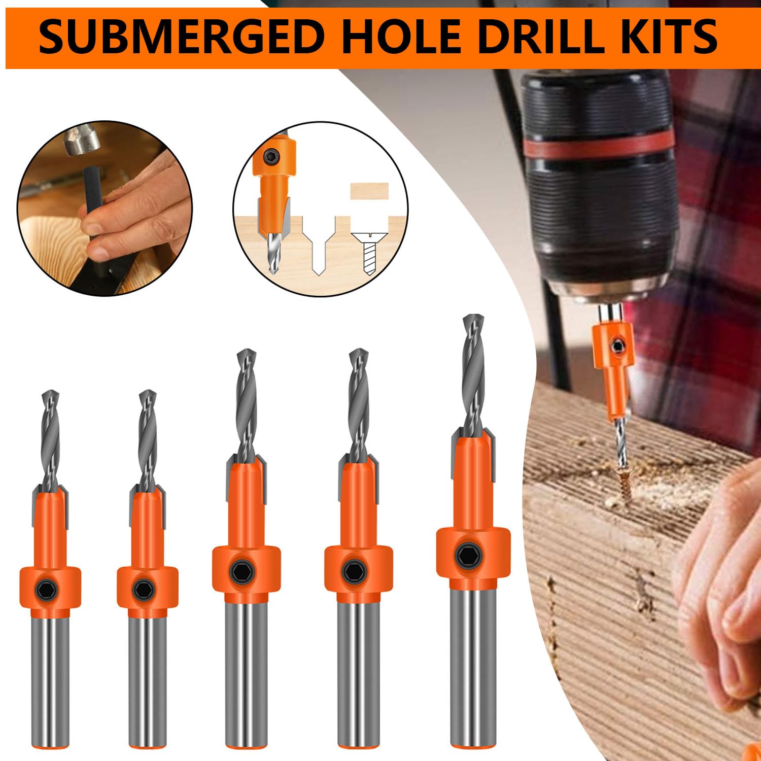 SabreCut Zippy SCRKZ1 - Set Di 11 Svasatori Con Punte Da Trapano - Foto 9