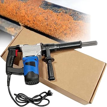 1100W Electric Needle Derusting Gun, Hand-Held Needle Scaler Rust Removal Cleaning Machine Remover Welding Slag Cleaner,110V