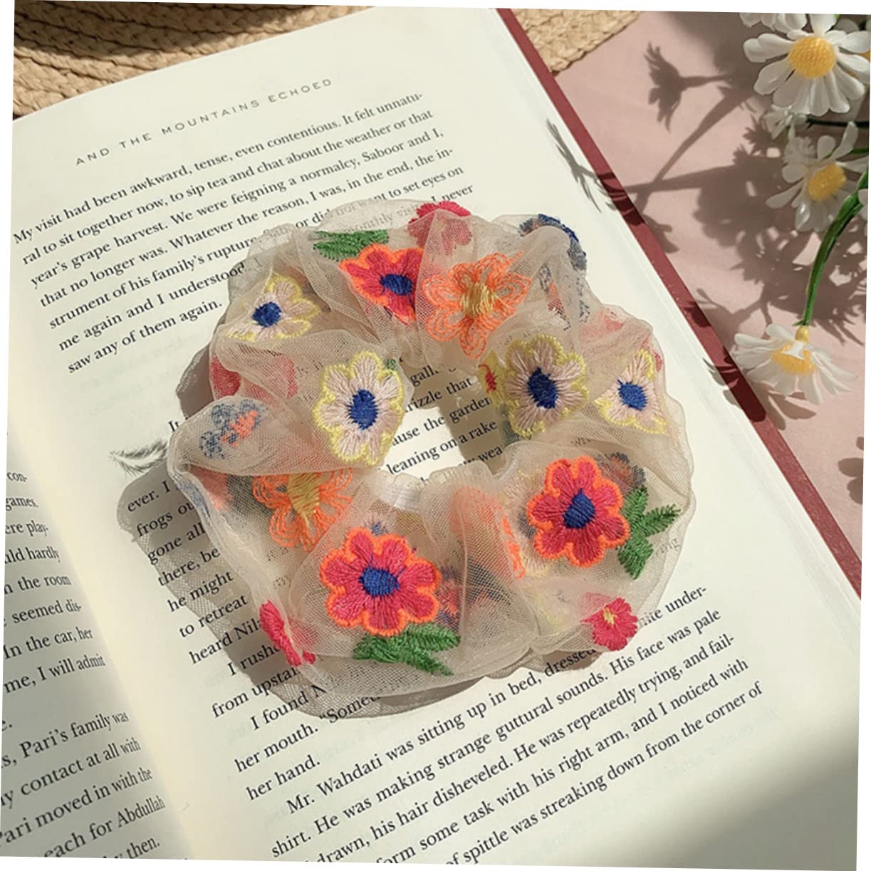 FOMIYES 24piezas Coleteros De Flores Bordadas Para Mujer y Niñas Accesorios De Pelo Elegantes y Versátiles Para Uso Diario y Fiestas