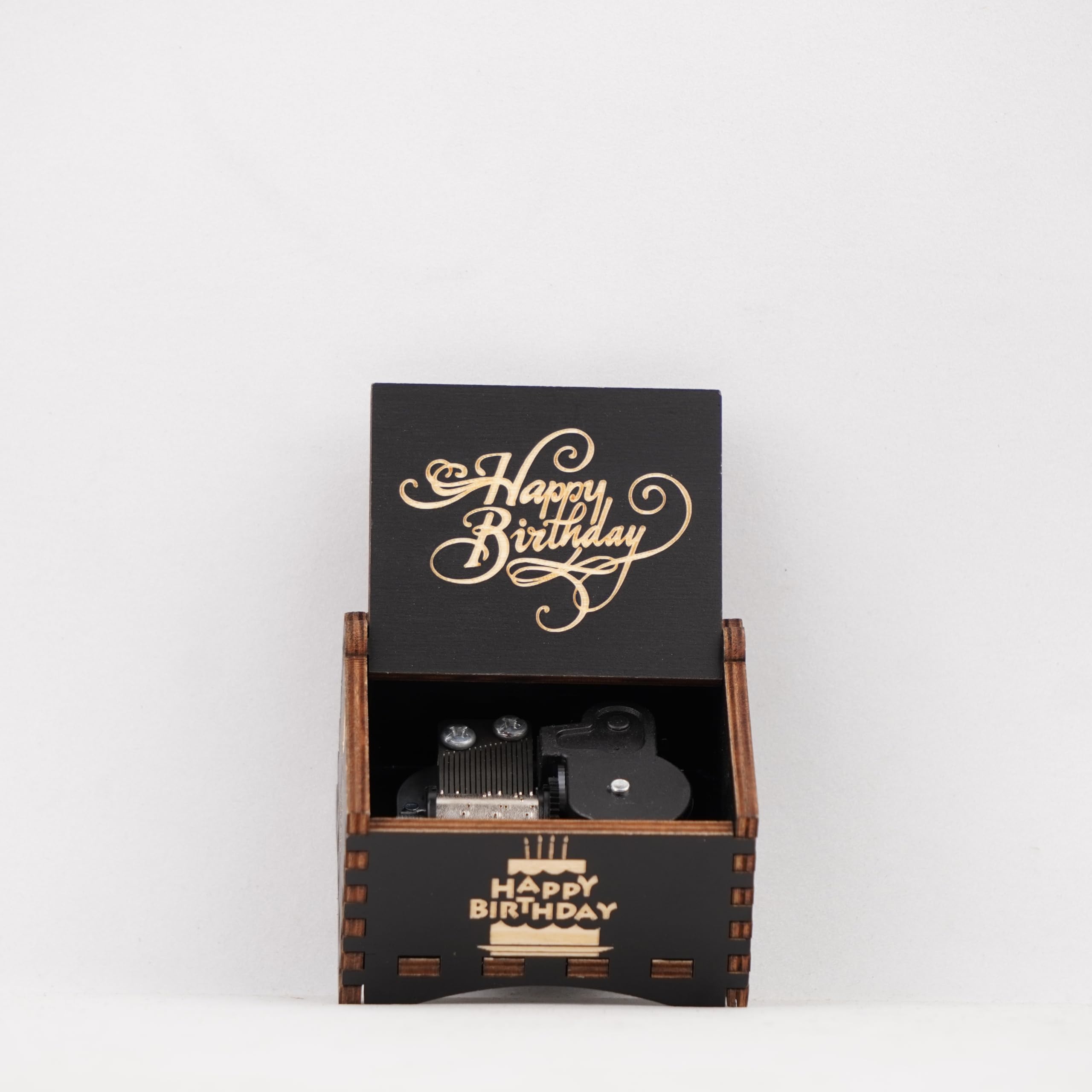 Buy OFFO Happy Birthday Automatic Music Box – Wooden Hand-Crank