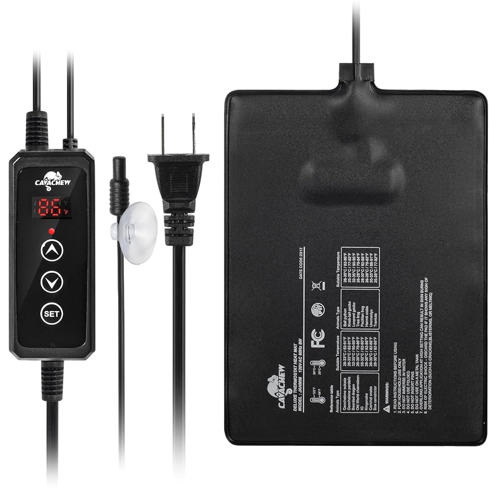 Gecko Tank Accessories Reptile Heat Pad With Dimming Thermostat,