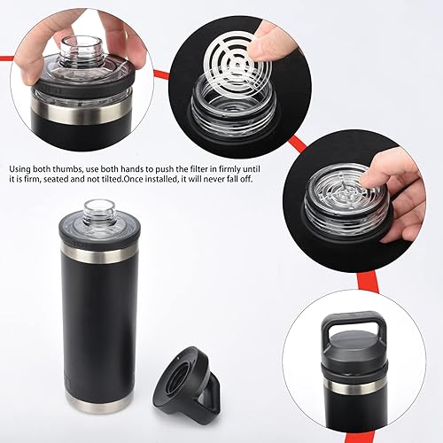 Miniatura 6 de Puerta bloqueadora de hielofruta para YETI Rambler Bottle Chug Cap Trumbler se adapta a tapas de botellas de 18, 26, 36, 46 onzas y tapas MagDock