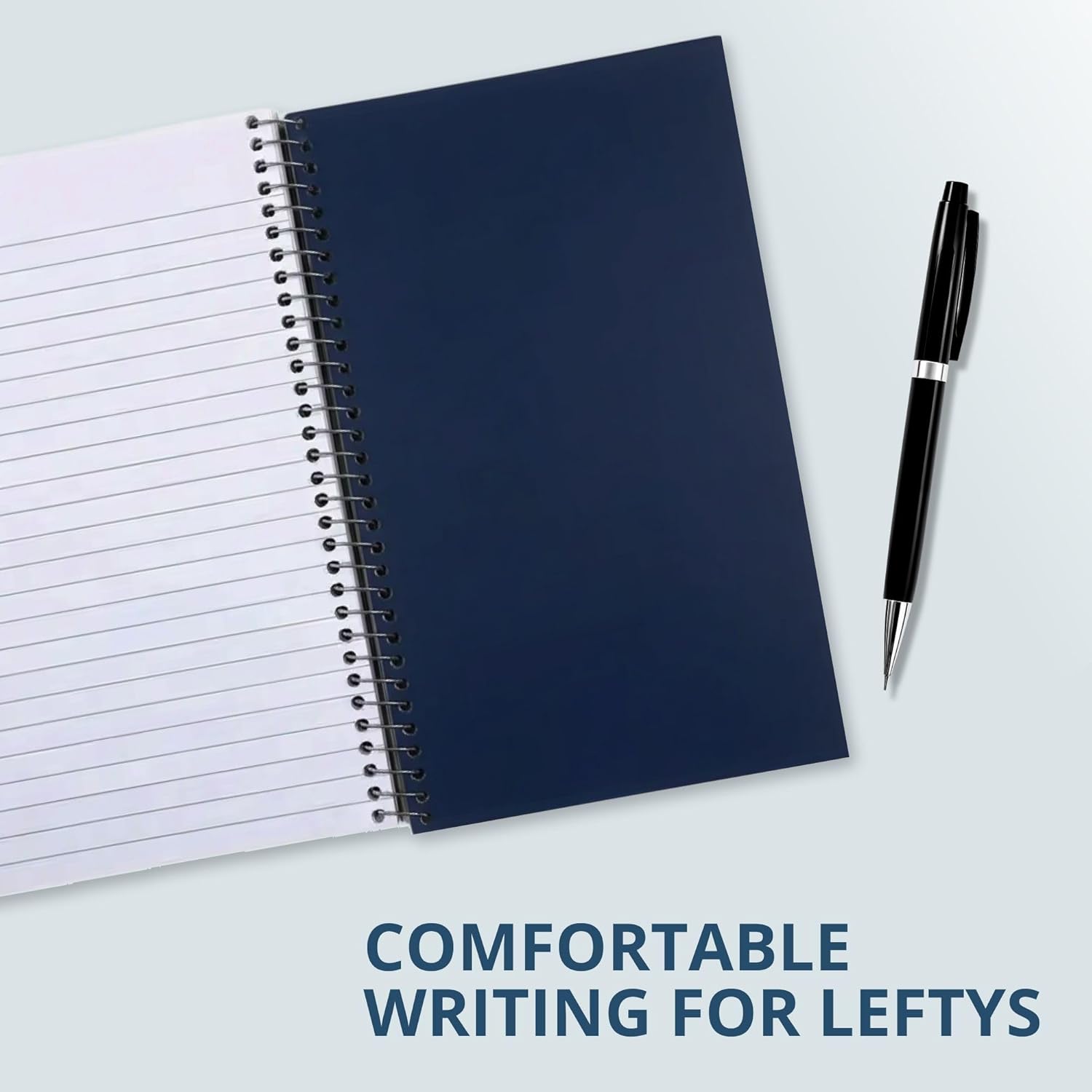 Roaring Spring Lefty Small Spiral Journal for Left-Handed Writers, 24 Pack, Right-Side Wirebound Notebook, College Ruled, 8″ x 5″, 80 Sheets, Perforated Pages, Made in USA, Assorted Covers