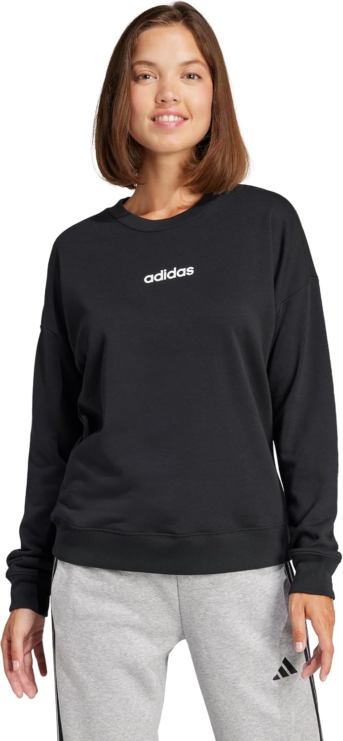 adidas womens Essentials Linear French Terry Sweatshirt