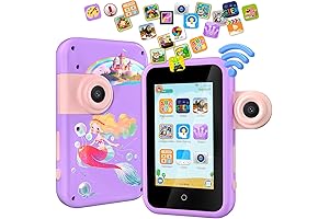 VATOS Kids Smart Phone Toy for Girls with 4" Touchscreen and Learning Games