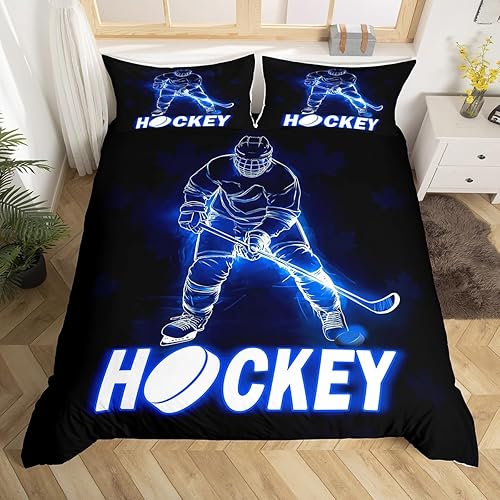 Miniatura 9 de Funda de edredón de béisbol matrimonial, juego de ropa de cama con temática de juegos de deportes de pelota para niños, funda de edredón de guantes