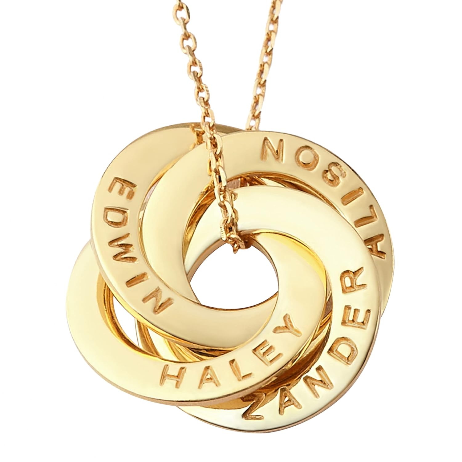 CENTIME Grandma Necklace with Grandkids Names, Pesonalized