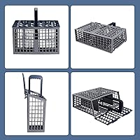 Vista 2 de Cesta de cubiertos para lavavajillas (9 x 3 x 10.3 pulgadas) apta para Samsung DD82-01112A / DD94-01013A / DD97-00250A Cesta de cubiertos