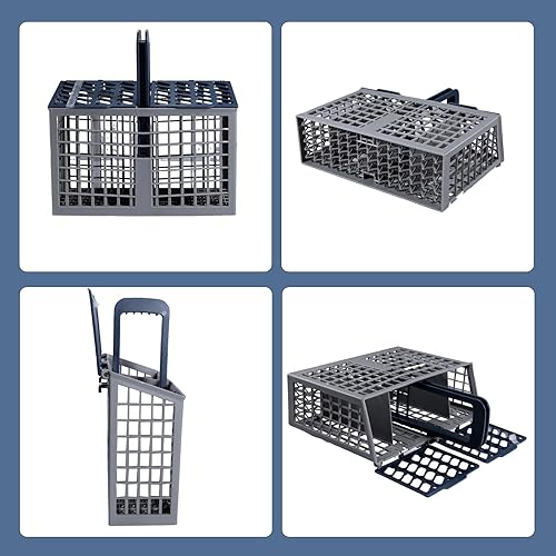 Miniatura 2 de Cesta de cubiertos para lavavajillas (9 x 3 x 10.3 pulgadas) apta para Samsung DD82-01112A / ‎DD94-01013A / DD97-00250A - Cesta de cubiertos –